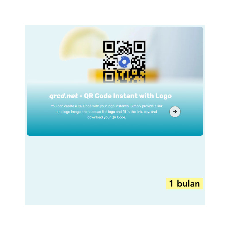 QR Code dengan Logo (1 bulan)