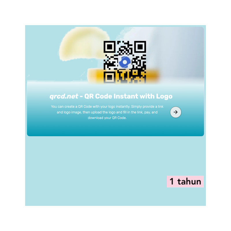 QR Code dengan Logo (1 tahun)