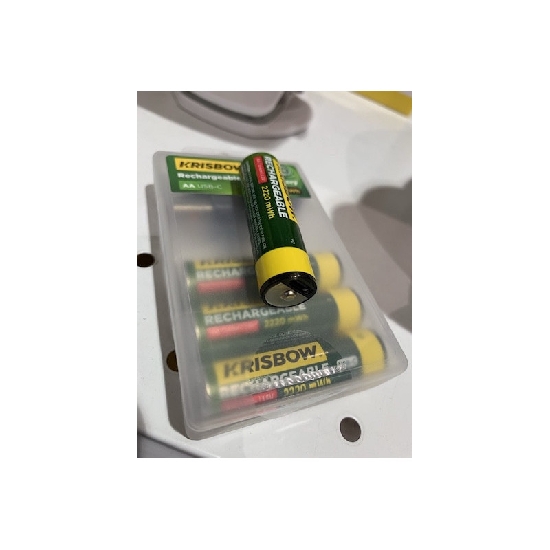 Battery AA Rechargeable USB-C (isi 1)